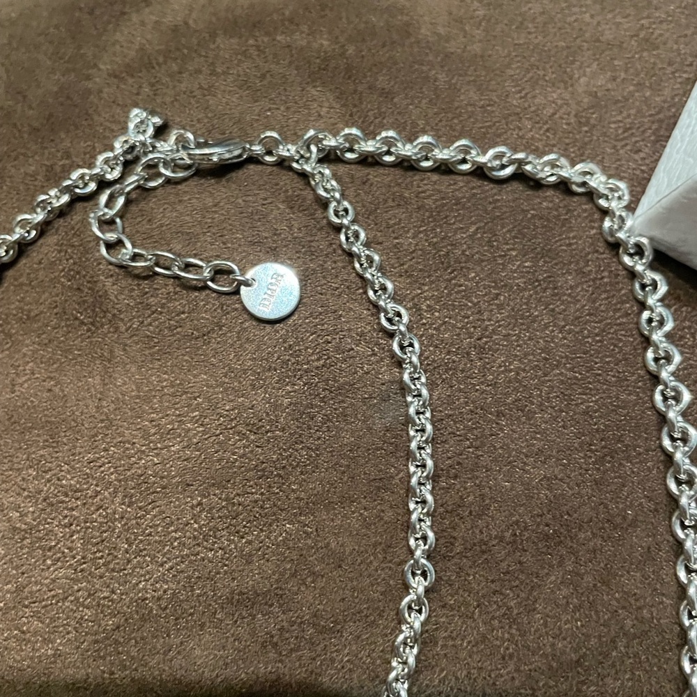 Christian Dior Silver CD Double Layer Chain - Picture 14 of 14